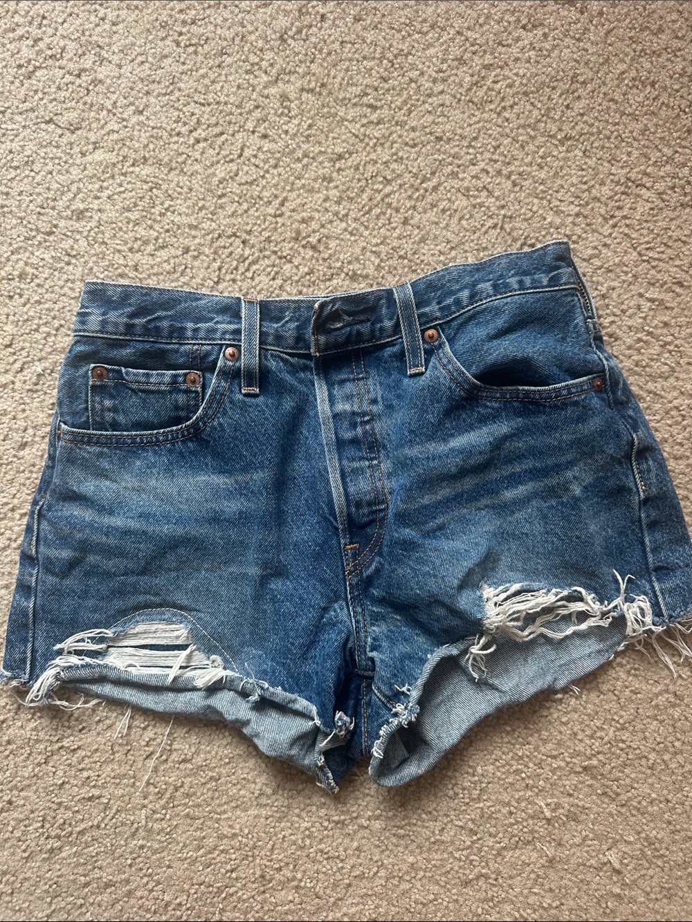 Levi's 501 distressed Jean Shorts
